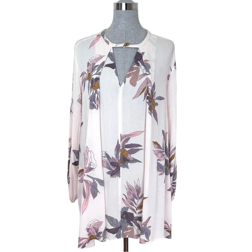Free People Tree Swing Dress Pink‎ Floral - small flaw